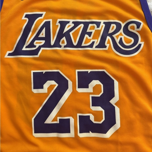 Rare LeBron James Lakers #23 Nike Icon Swingman – Purple Numbers w/ White Trim - Picture 3 of 5